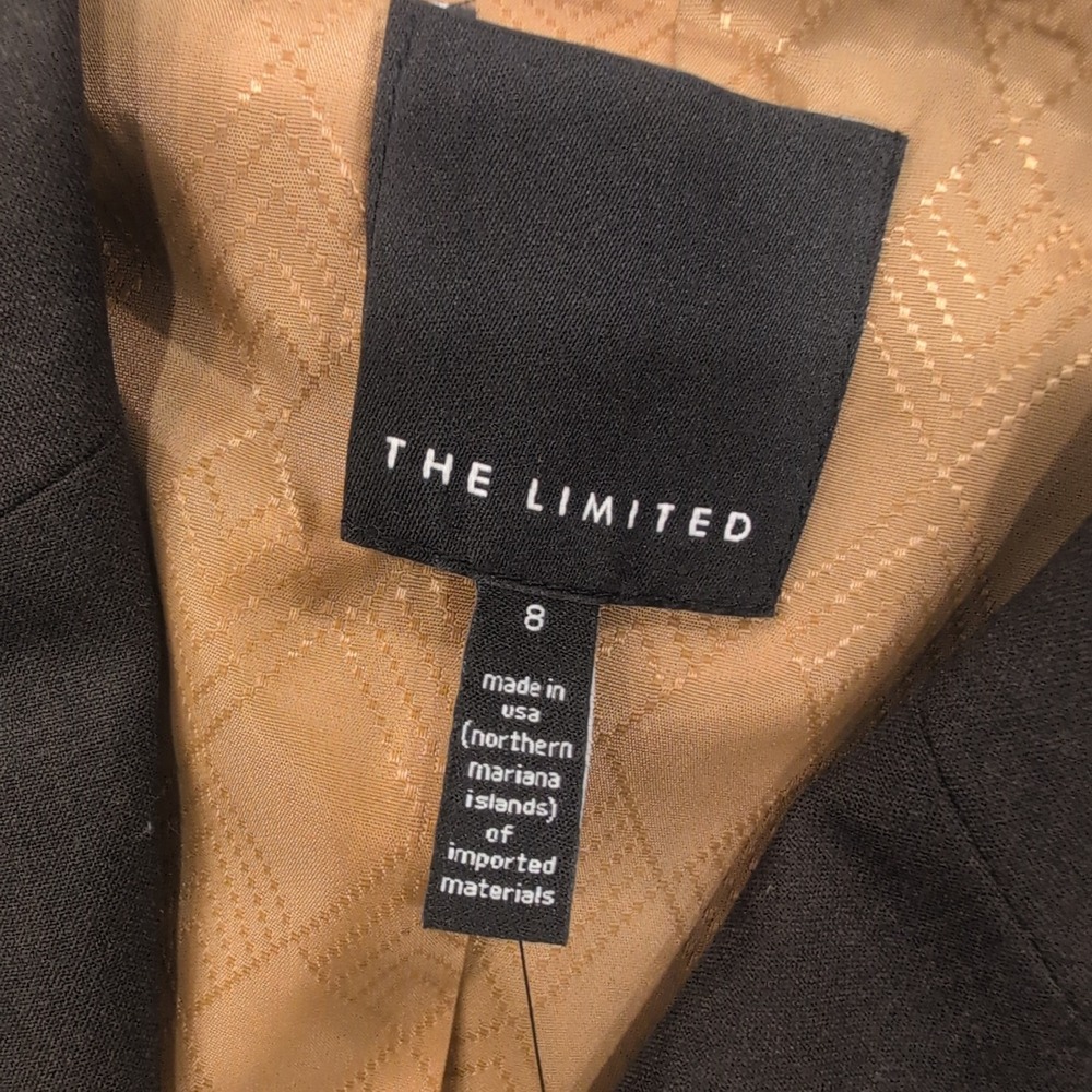 The Limited Womens Size 8 Black Classic One Button‎ Blazer Jacket NWT - Picture 3 of 4